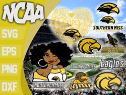 Southern Miss Golden Eagles SVG bundle , NCAA svg, NCAA bundle svg eps dxf png,digital Download ,Instant Download