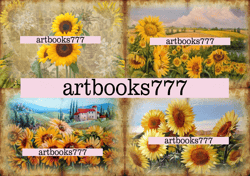 sunflower, scrapbooking, ephemera, JUNK JOURNAL, digital paper