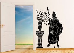Spartan Greek Warrior, Sparta, Great Warriors, Wall Sticker Vinyl Decal Mural Art Decor