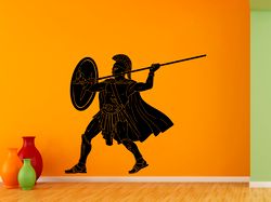 Spartan Greek Warrior, Sparta, Great Warriors, Wall Sticker Vinyl Decal Mural Art Decor