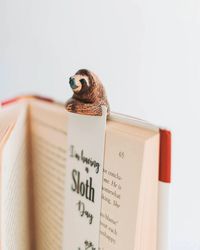 Bookmark Sloth, Reader Gift for Her,  Animal Bookmarks, Book Accessories, Book Lover Gift, Bookworm Gift