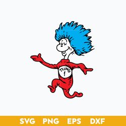 Thing 1 Svg, Dr.Seuss Svg, Dr.Seuss Character Svg, Png Dxf Eps Digital File