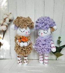 CROCHET SHEEP PATTERN, Amigurumi cute sheep pattern, Plush Stuffed lamb, Crochet toys pattern, Crochet space tutorial