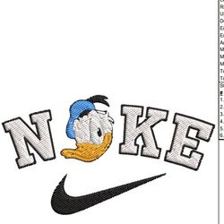 Nike x Donald Duck Head Embroidery Designs File, Nike Machine Embroidery Designs, Embroidery PES DST JEF Files Instant D