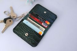 Keychain wallet for women - Credit Card Wallet - Slim Minimalist Wallet - wallet keychain wristlet for women