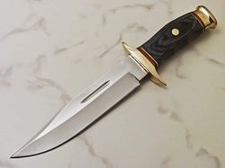 Stainless Steel knife, Hunting knife with sheath, fixed blade Camping knife, Bowie knife, Handmade Knives, Gifts For Men