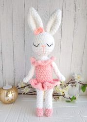 CROCHET BALLERINA BUNNY Pattern - Amigurumi crochet pattern (English) - Plush toy pattern - Crochet Animal pattern