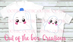 Milky and Ghosty Lankybox Sublimation PNG SVG
