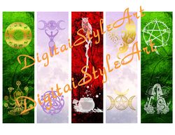 Witchy Bookmarks For Spell Books, Book of Shadows Bookmark, Printable Bookmarks, Witchy Gifts, Grimoire Bookmark