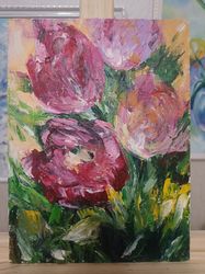 Tulips Oil Painting Minipainting Floral art