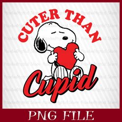 Cuter than Cupid, Snoopy Valentines png, Snoopy with heart, Snoopy with love, Snoopy png, Valentines Snoopy, Valentines