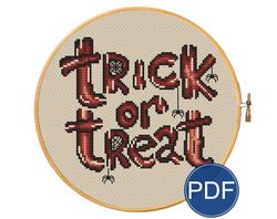 Trick or treat - cross stitch pattern