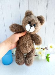 PATTERN TEDDY BEAR - Crochet pdf pattern (English) - Crochet bear in pajamas pattern - Crocheted toy patterns