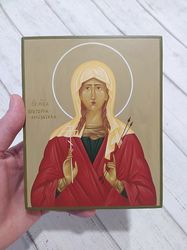 Victoria of Corduvia | Saint Victoria | Hand painted icon | Orthodox icon | Christian painting | Catholic icon | Holy