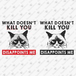 What Doesn't Kill You Disappoints Me Humorous Sarcastic SVG Cut File