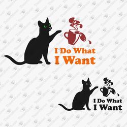 I Do What I Want Funny Sassy Quote SVG Cut File Vinyl Design