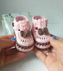 Baby sandals Crochet Pattern, Baby Shoes Tutorial , Gift Baby Booties for Newborn, 3 Sizes: 0-12, In English and Italian