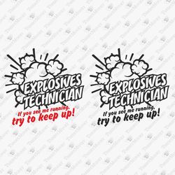 Explosives Technician Funny Fireworks Party 4th of July Independence Day Design