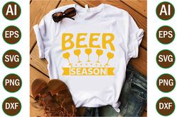 Beer-season-Typoghraphy tshirt  Design