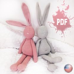 Amigurumi rabbit easy pattern crochet hare