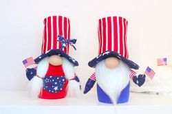 Patriotic Gnomes / American Flag Decor / Independence Day Gnomes / July 4