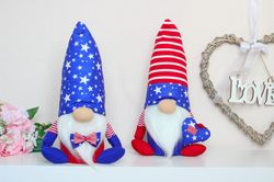 Patriotic Gnomes / American Flag Decor / Independence Day Gnomes / July 4