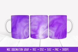 Abstract Purple Mug Sublimation Design. Marble Mug Wrap