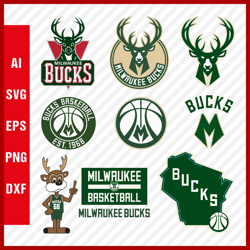 Milwaukee Bucks Logo SVG - Milwaukee Bucks SVG Cut Files - Milwaukee Bucks PNG Logo, NBA Basketball Team, Clipart Image