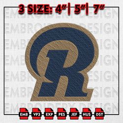 NFL Rams Embroidery Files, NFL Los Angeles Rams Logo, NFL teams Embroidery Designs, Machine Embroidery, Instant Download