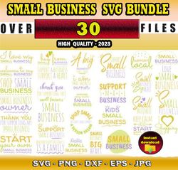30 SMALL BUSINESS SVG BUNDLE - SVG, PNG, DXF, EPS, PDF Files For Print And Cricut
