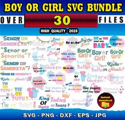 40 BOY AND GIRL SVG BUNDLE - SVG, PNG, DXF, EPS, PDF Files For Print And Cricut