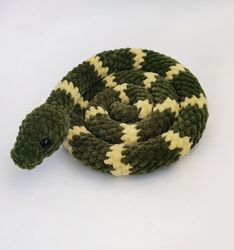 Crochet snake, Handmade snake toy, Snake stuffed animals, Collectible snake, Green snake, Snake plushie, Snake decor