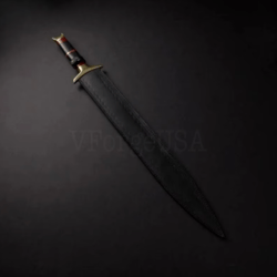 Hand Forged Damascus Steel Viking Sword, Battle Sword Medieval Hand Forged