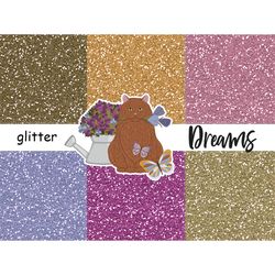 Spring Glitter Paper | Sparkle Background Collection