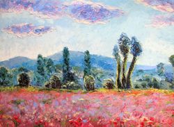 Claude Monet Style Painting ORIGINAL OIL PAINTING on Canvas Landscape Painting Original Impressionist Art by "Walperion"