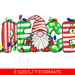 Christmas gnomes, Embroidery design, Embroidery file, Pes embroidery, Gnomes embroidery, Christmas embroidery