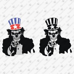 Uncle Sam Skeleton Skull Parody Sarcasm Vinyl Cut File T-shirt Graphic