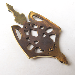 Brass Handmade Ukraine trident bird necklace pendant,ukraine logo jewelry charm,ukrainian emblem tryzub,ukrainian gift