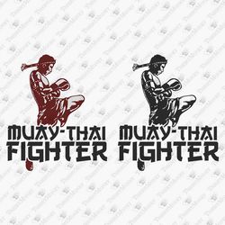 Muay Thai Fighter Martial Arts Graphic SVG Cut File