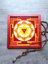 Bagalamukhki yantra Yoga Meditation Healing Sacred geometry Vegan decor Vedic astrology
