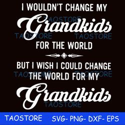 I wouldnt change my grandkids for the world svg