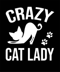 Crazy  Cat  Lady  Tshirt Design