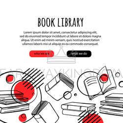 INTERNET LIBRARY BOOKSHOP CONCEPT Store Online Education
