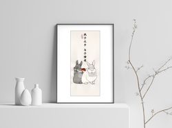 Printable art WangXian (Rabbits) / print it at home / Directly from the Artist