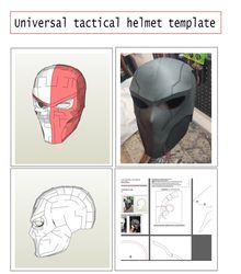 Universal helmet , mask template