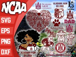 Alabama A M Bulldogs SVG bundle , NCAA svg, NCAA bundle svg eps dxf png,digital Download ,Instant Download