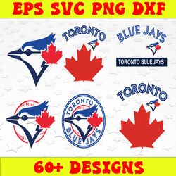 Bundle 5 Files Toronto Blue Jays Baseball Team svg,  Toronto Blue Jays svg, MLB Team  svg, MLB Svg, Png, Dxf, Eps