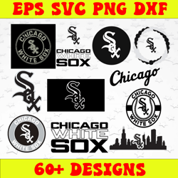 Bundle 11 Files Chicago White Sox Baseball Team Svg, Chicago White Sox svg, MLB Team  svg, MLB Svg, Png, Dxf, Eps, Jpg