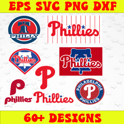 Bundle 8 Files Philadelphia Phillies Baseball Team Svg, Philadelphia Phillies svg, MLB Team  svg, MLB Svg, Png, Dxf, Eps