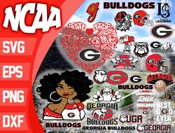 Georgia Bulldogs SVG bundle , NCAA svg, NCAA bundle svg eps dxf png,digital Download ,Instant Download
